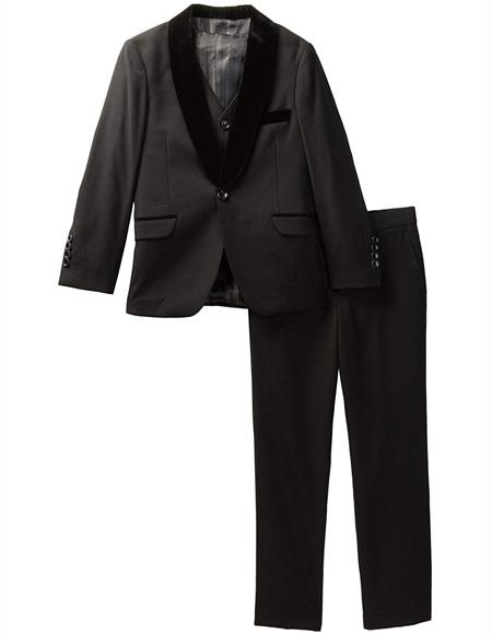 black velvet suit